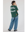 カラーステッチVネック5分袖Tシャツ