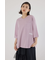 カラーステッチVネック5分袖Tシャツ