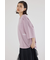 カラーステッチVネック5分袖Tシャツ