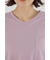カラーステッチVネック5分袖Tシャツ