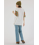 FLOWERクロシェドッキングTシャツ