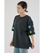 FLOWERクロシェドッキングTシャツ