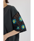 FLOWERクロシェドッキングTシャツ