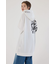 Right shoulder LOGOパーカーワンピース