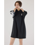 Right shoulder LOGOパーカーワンピース