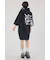 Right shoulder LOGOパーカーワンピース