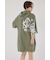 Right shoulder LOGOパーカーワンピース