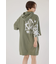 Right shoulder LOGOパーカーワンピース