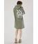 Right shoulder LOGOパーカーワンピース