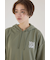 Right shoulder LOGOパーカーワンピース