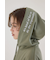 Right shoulder LOGOパーカーワンピース