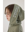 Right shoulder LOGOパーカーワンピース