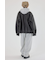 【UNISEX】ヴィンテージフェイクレザーブルゾン