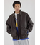 【UNISEX】ヴィンテージフェイクレザーブルゾン