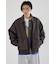 【UNISEX】ヴィンテージフェイクレザーブルゾン