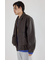 【UNISEX】ヴィンテージフェイクレザーブルゾン