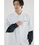 バックロゴレイヤードシャツ