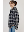 【UNISEX】フードチェックシャツ