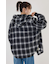 【UNISEX】フードチェックシャツ
