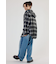 【UNISEX】フードチェックシャツ