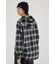 【UNISEX】フードチェックシャツ