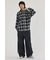 【UNISEX】フードチェックシャツ