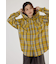 【UNISEX】フードチェックシャツ