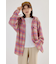 【UNISEX】フードチェックシャツ