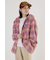 【UNISEX】フードチェックシャツ