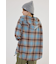 【UNISEX】フードチェックシャツ
