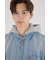 フーデッドデニムシャツジャケット