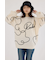 Embroideryラインロゴニットトップス