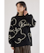 Embroideryラインロゴニットトップス