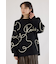 Embroideryラインロゴニットトップス