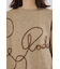 Embroideryラインロゴニットトップス