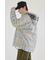 ボンディングフーデッドチェックシャツ