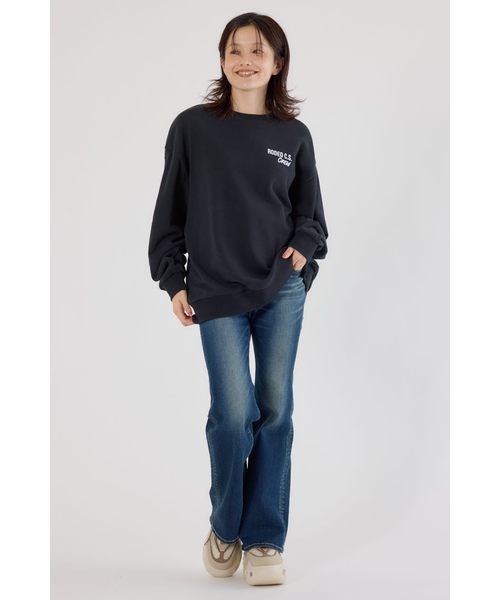 アニマルフェイクファーアップリケスウェットトップス｜ロデオ