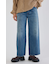 HIP EMB LOOSE DENIM