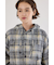 ヴィンテージチェックフードシャツ