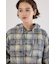 ヴィンテージチェックフードシャツ