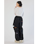 embroideryサイドジップパンツ