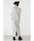 スウェットライクサイドステッチニットスカート