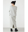 スウェットライクサイドステッチニットスカート