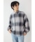 スカシオンブレーチェックシャツ