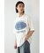 エンボスデニムロゴTシャツ