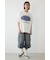 エンボスデニムロゴTシャツ