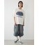 エンボスデニムロゴTシャツ
