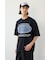 エンボスデニムロゴTシャツ