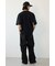 エンボスデニムロゴTシャツ