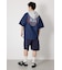 バックロゴフードデニムシャツ